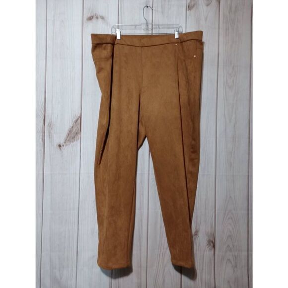 Ruby Rd Pants Ladies 3x‎ Gold Velour Jeggings - Picture 1 of 6